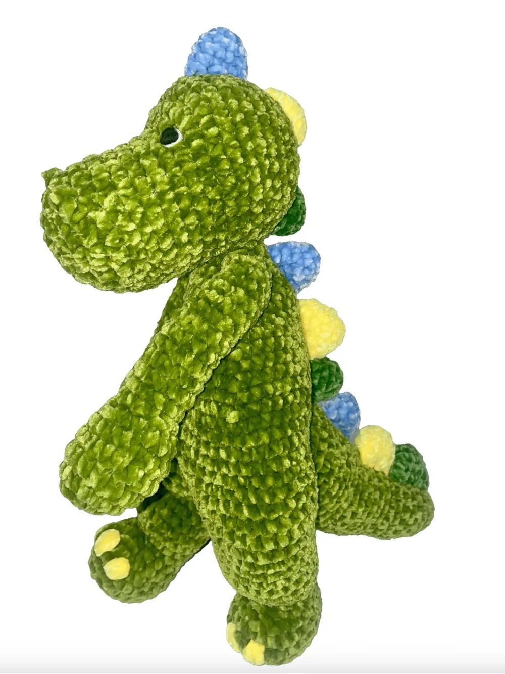DINOSAUR CHENILLE HAND CROCHET DOLL 12" - ZUBLES